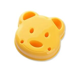 Cartoon Bear Sandwich Mold – DIY Lunchbox Tool for Kids, Orange, Back-to-School